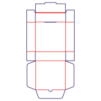 Krabice na pizzu - rozkrój